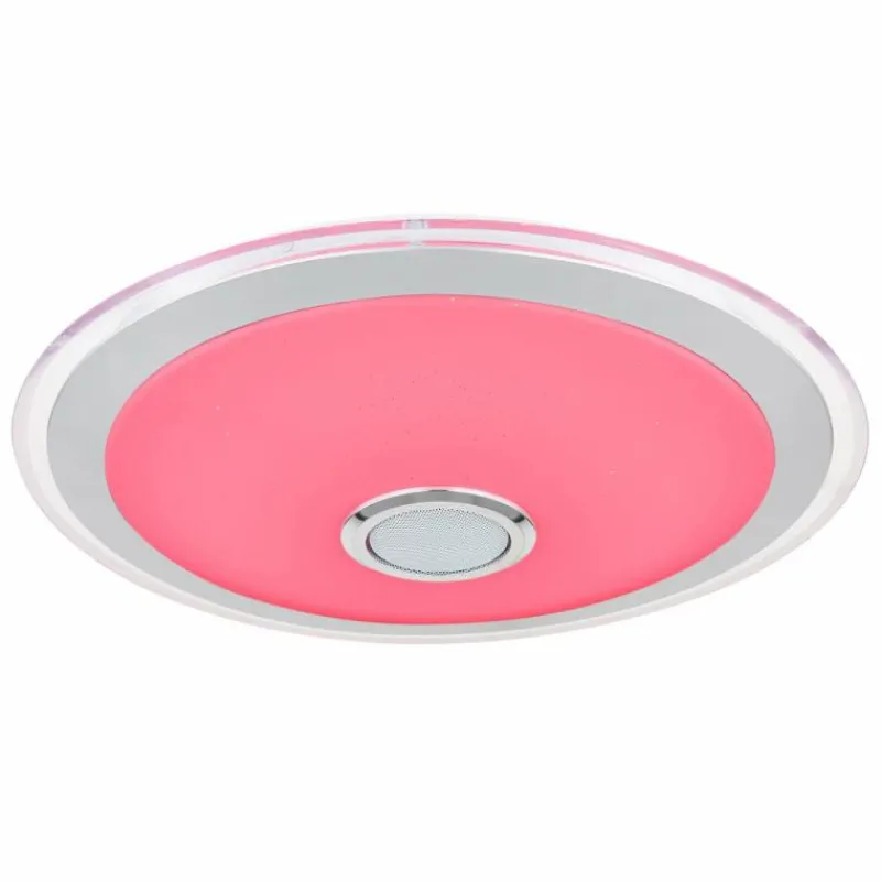 Luminaires Globo Lighting Plafonnier Globo DUNNY LED Blanc, 1 lumière, Télécommandes, Changeur de couleurs