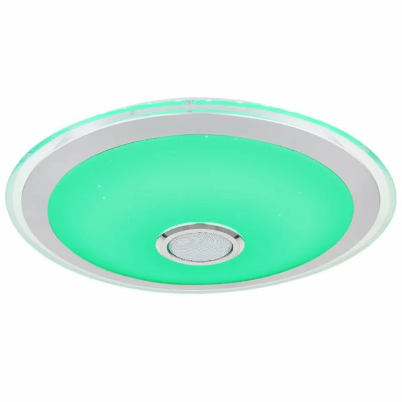 Luminaires Globo Lighting Plafonnier Globo DUNNY LED Blanc, 1 lumière, Télécommandes, Changeur de couleurs