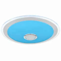 Luminaires Globo Lighting Plafonnier Globo DUNNY LED Blanc, 1 lumière, Télécommandes, Changeur de couleurs