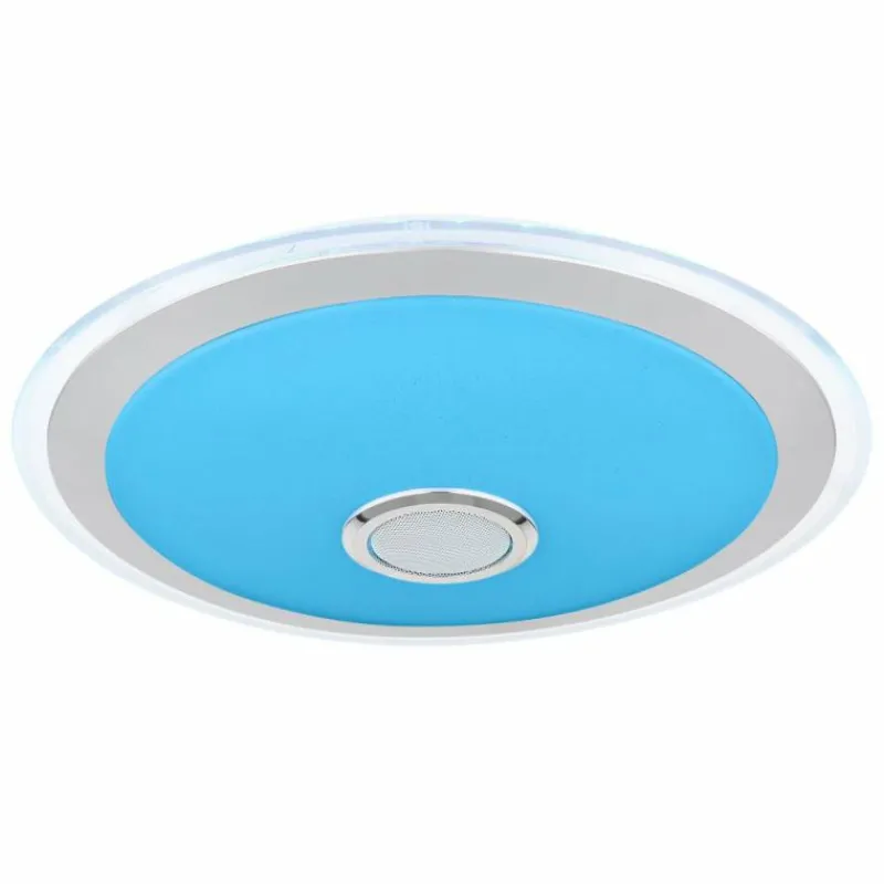 Luminaires Globo Lighting Plafonnier Globo DUNNY LED Blanc, 1 lumière, Télécommandes, Changeur de couleurs