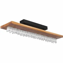 Luminaires Scandinaves-Luminaires Globo Lighting Plafonnier Globo EDELTRAUD LED Noir, 1 lumière