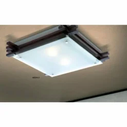 Lampes En Bois-Luminaires Globo Lighting Plafonnier Globo EDISON Clair, 2 lumières