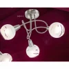 Luminaires Globo Lighting Plafonnier Globo ELLIOTT Nickel mat, 3 lumières