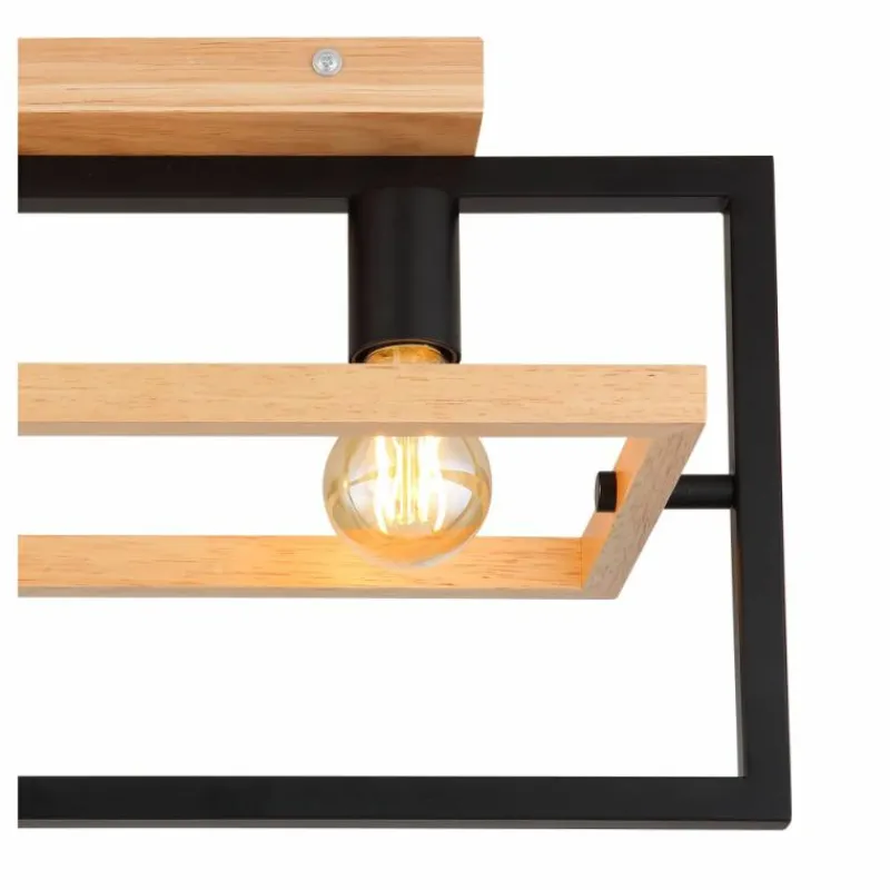 Luminaires Scandinaves-Luminaires Globo Lighting Plafonnier Globo ERICA Écru, Noir, 2 lumières