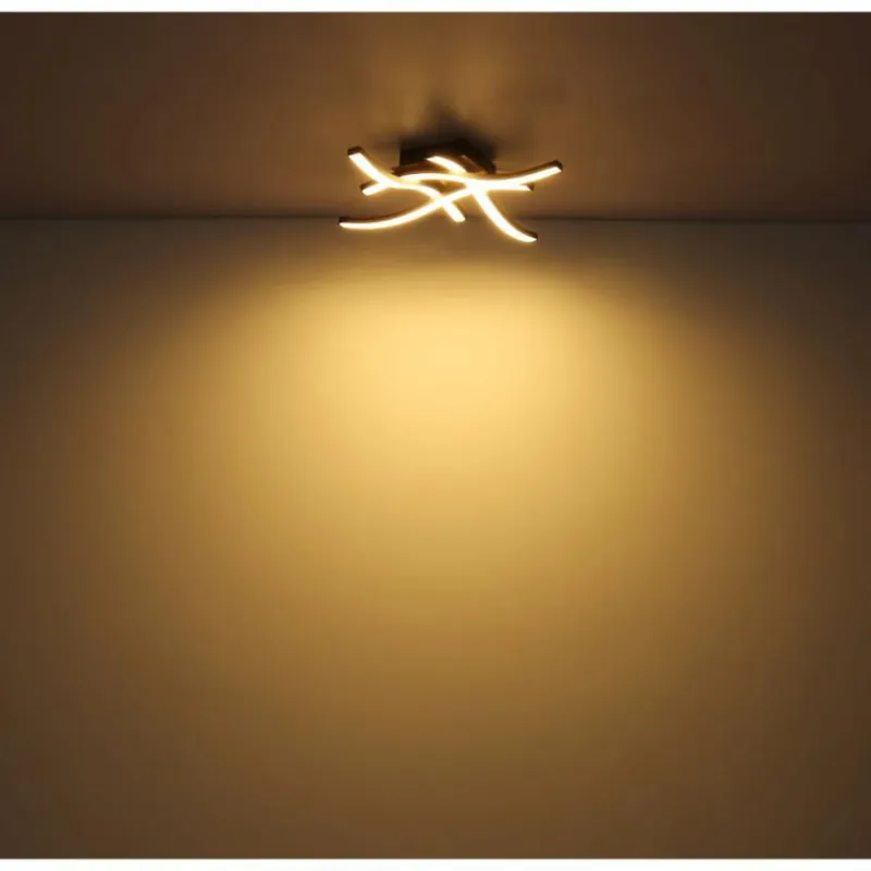 Lampes En Bois-Luminaires Globo Lighting Plafonnier Globo EVITA LED Couleur bois, Noir, 1 lumière