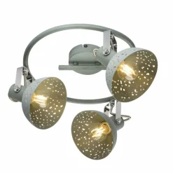 Luminaires Globo Lighting Plafonnier Globo FABIAN Gris, 3 lumières* Spots Et Projecteurs