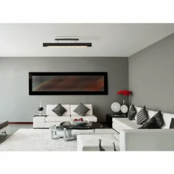 Lampes En Bois-Luminaires Globo Lighting Plafonnier Globo FELICITAS LED Nickel mat, Noir, 1 lumière