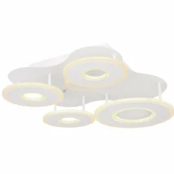 Luminaires Globo Lighting Plafonnier Globo FLAVETTO LED Blanc, 1 lumière, Télécommandes