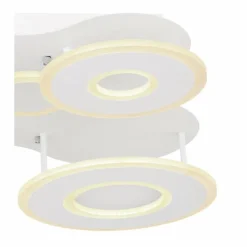 Luminaires Globo Lighting Plafonnier Globo FLAVETTO LED Blanc, 1 lumière, Télécommandes