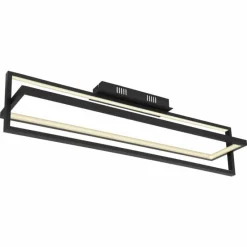 Luminaires Globo Lighting Plafonnier Globo FLIPS LED Noir, 1 lumière, Télécommandes* Éclairage Led