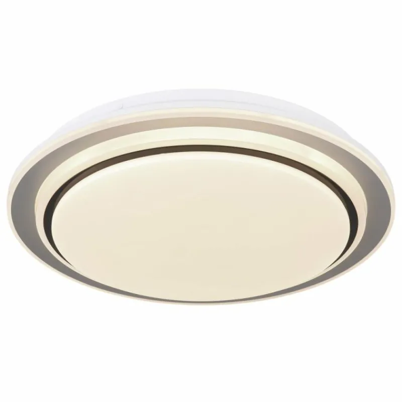 Luminaires Globo Lighting Plafonnier Globo FOPPA LED Blanc, 2 lumières, Télécommandes, Changeur de couleurs