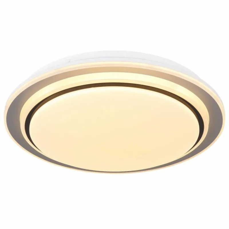 Luminaires Globo Lighting Plafonnier Globo FOPPA LED Blanc, 2 lumières, Télécommandes, Changeur de couleurs