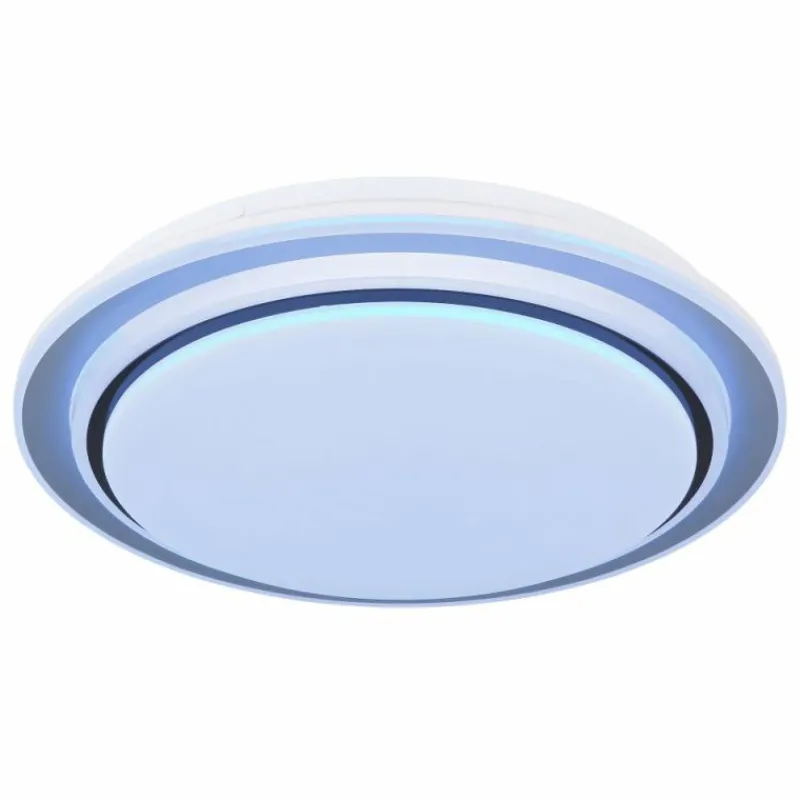 Luminaires Globo Lighting Plafonnier Globo FOPPA LED Blanc, 2 lumières, Télécommandes, Changeur de couleurs