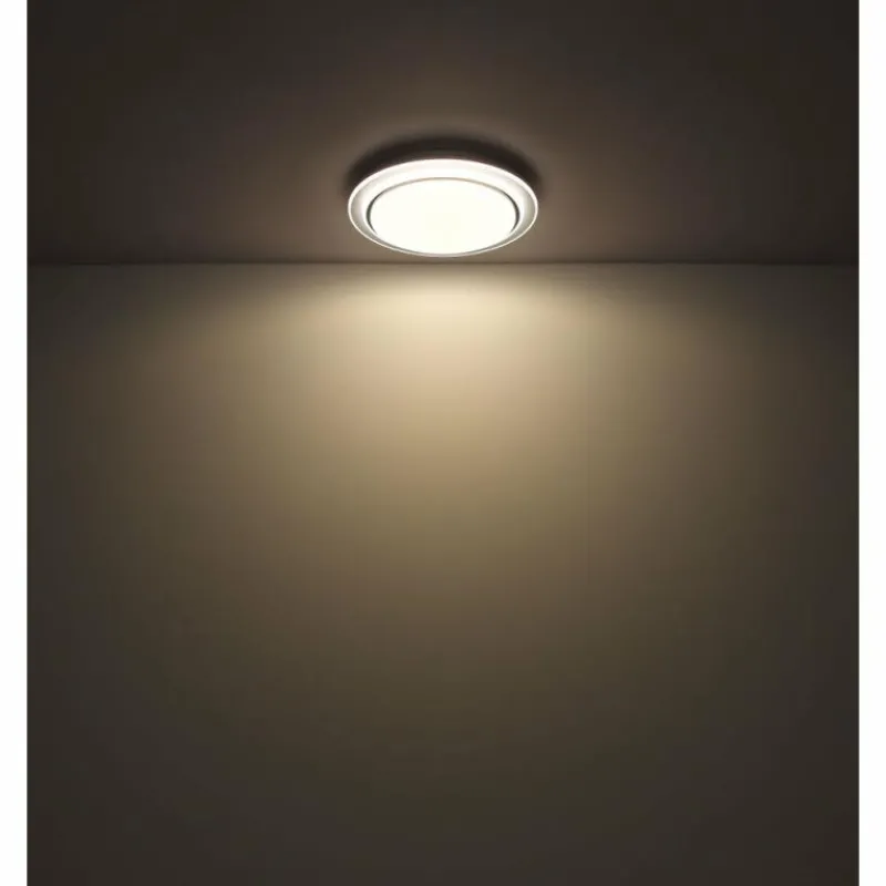 Luminaires Globo Lighting Plafonnier Globo FOPPA LED Blanc, 2 lumières, Télécommandes, Changeur de couleurs