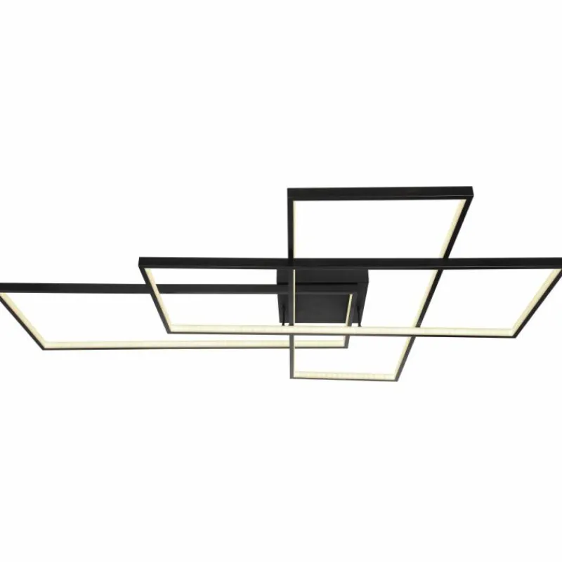 Luminaires Globo Lighting Plafonnier Globo GABRIEL LED Noir, 1 lumière, Télécommandes* Éclairage Led