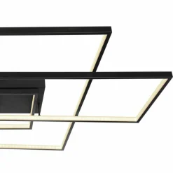 Luminaires Globo Lighting Plafonnier Globo GABRIEL LED Noir, 1 lumière, Télécommandes* Éclairage Led