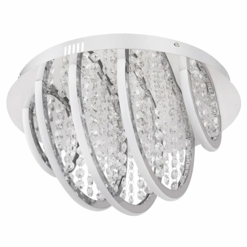 Luminaires Globo Lighting Plafonnier Globo GERT Clair, Blanc, 1 lumière, Changeur de couleurs