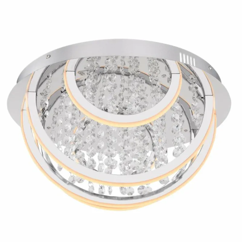 Luminaires Globo Lighting Plafonnier Globo GERT Clair, Blanc, 1 lumière, Changeur de couleurs