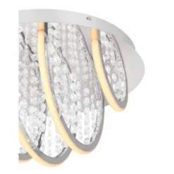 Luminaires Globo Lighting Plafonnier Globo GERT Clair, Blanc, 1 lumière, Changeur de couleurs