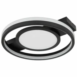 Luminaires Globo Lighting Plafonnier Globo GISELL LED Noir, 1 lumière, Télécommandes, Changeur de couleurs* Éclairage Led