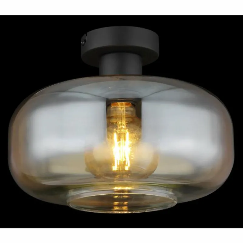 Luminaires Globo Lighting Plafonnier Globo GIUSEPPE Noir, 1 lumière