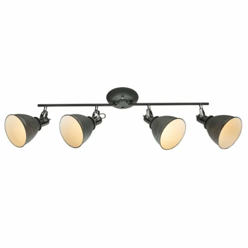 Luminaires Globo Lighting Plafonnier Globo Gris, 4 lumières* Spots Et Projecteurs