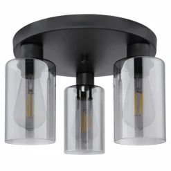 Luminaires Globo Lighting Plafonnier Globo HADERA Noir, 3 lumières