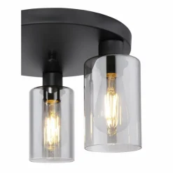 Luminaires Globo Lighting Plafonnier Globo HADERA Noir, 3 lumières