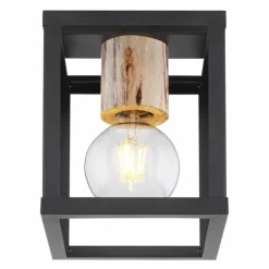 Luminaires Globo Lighting Plafonnier Globo HAGAR Noir, 1 lumière* Plafonniers