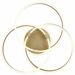 Lampes Dorées-Luminaires Globo Lighting Plafonnier Globo HERWIG LED Or, 1 lumière, Télécommandes