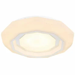 Luminaires Globo Lighting Plafonnier Globo HOKKI LED Blanc, 1 lumière, Télécommandes* Éclairage Led