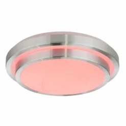 Luminaires Globo Lighting Plafonnier Globo INA Blanc, 2 lumières, Télécommandes, Changeur de couleurs