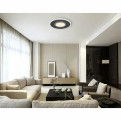 Luminaires Globo Lighting Plafonnier Globo INGOMAR LED Bleu, Blanc, 1 lumière, Télécommandes* Éclairage Led