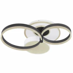 Luminaires Globo Lighting Plafonnier Globo JACK LED Blanc, 1 lumière, Télécommandes