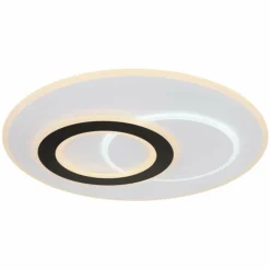 Luminaires Globo Lighting Plafonnier Globo JACQUES LED Noir, Blanc, 1 lumière, Télécommandes