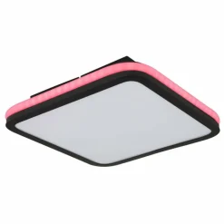 Luminaires Globo Lighting Plafonnier Globo JAXXI LED Noir, 2 lumières, Télécommandes, Changeur de couleurs