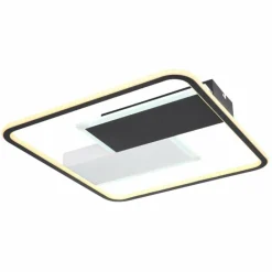 Luminaires Globo Lighting Plafonnier Globo JENNA LED Noir, Blanc, 1 lumière, Télécommandes