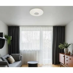 Luminaires Globo Lighting Plafonnier Globo JOCELYN LED Blanc, 1 lumière, Télécommandes