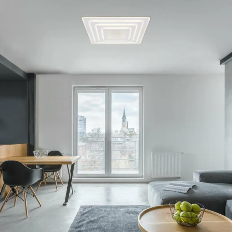 Luminaires Globo Lighting Plafonnier Globo JOCELYN LED Blanc, 1 lumière, Télécommandes