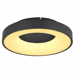 Luminaires Globo Lighting Plafonnier Globo JOLLI LED Noir, 1 lumière, Télécommandes* Éclairage Led