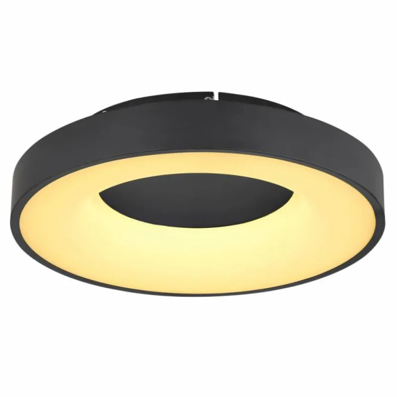 Luminaires Globo Lighting Plafonnier Globo JOLLI LED Noir, 1 lumière, Télécommandes* Éclairage Led