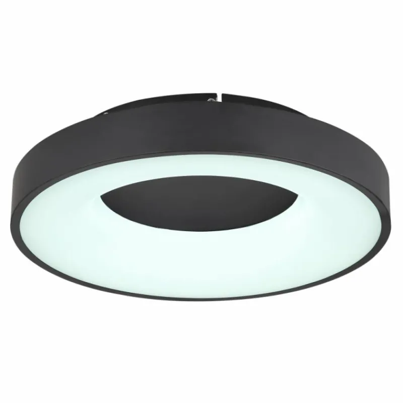 Luminaires Globo Lighting Plafonnier Globo JOLLI LED Noir, 1 lumière, Télécommandes* Éclairage Led