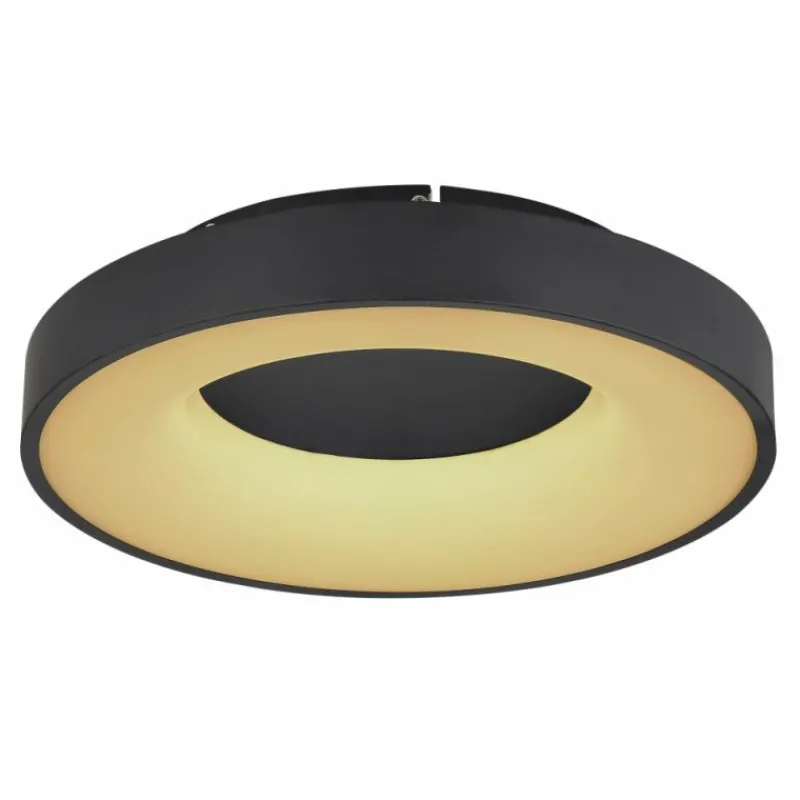 Luminaires Globo Lighting Plafonnier Globo JOLLI LED Noir, 1 lumière, Télécommandes* Éclairage Led