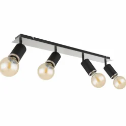 Luminaires Globo Lighting Plafonnier Globo JOSEBA Noir, 4 lumières* Spots Et Projecteurs