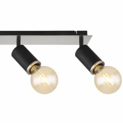 Luminaires Globo Lighting Plafonnier Globo JOSEBA Noir, 4 lumières* Spots Et Projecteurs