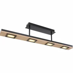 Luminaires Globo Lighting Plafonnier Globo JOYA LED Noir, 4 lumières