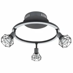 Luminaires Globo Lighting Plafonnier Globo JUTTA LED Noir, 1 lumière* Éclairage Led