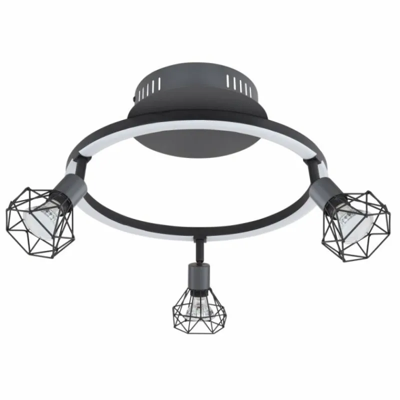 Luminaires Globo Lighting Plafonnier Globo JUTTA LED Noir, 1 lumière* Éclairage Led