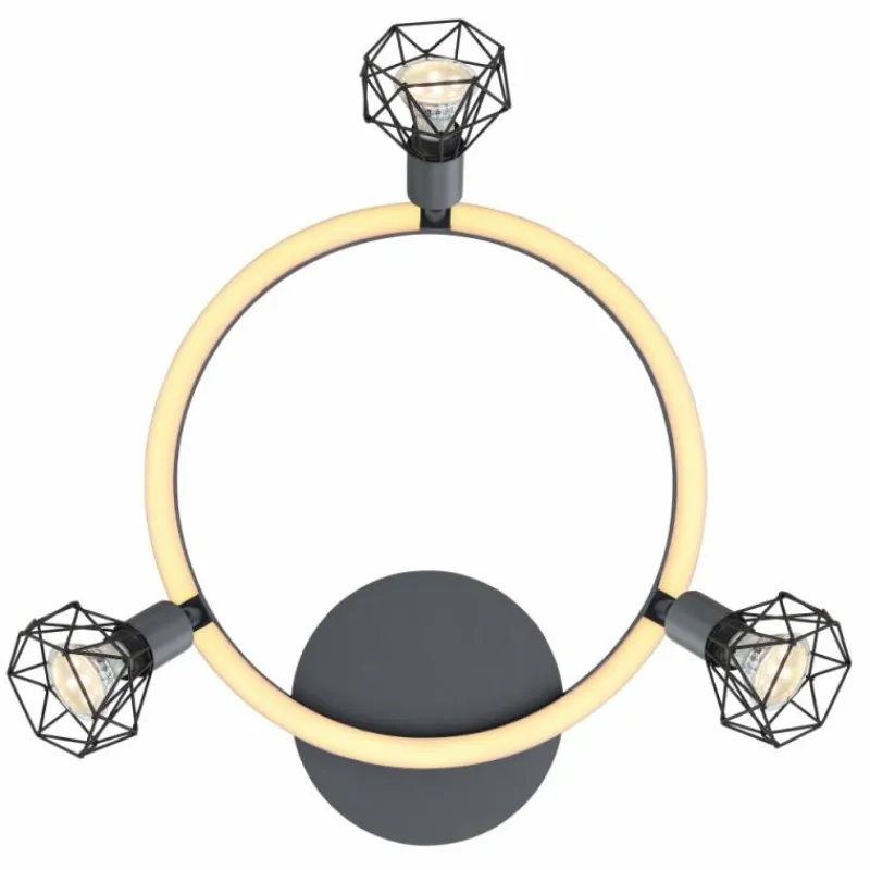 Luminaires Globo Lighting Plafonnier Globo JUTTA LED Noir, 1 lumière* Éclairage Led