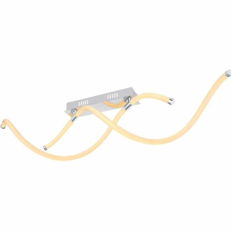 Luminaires Globo Lighting Plafonnier Globo KAIA LED Chrome, 1 lumière* Éclairage Led